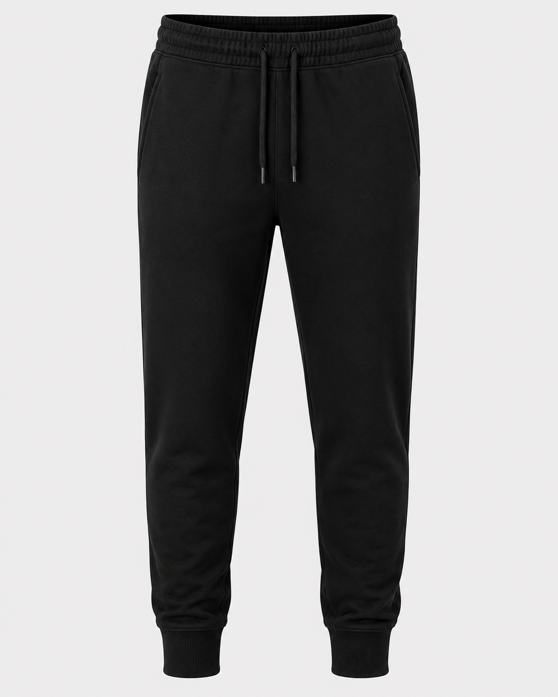 Black Premium Cotton Fleece Joggers | FRAUNTCH SCHULL