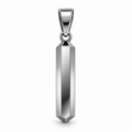 Elongated Hexagonal Stainless Steel Pendant | FRAUNTCH SCHULL