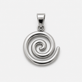 Polished Stainless Steel Spiral Pendant | FRAUNTCH SCHULL