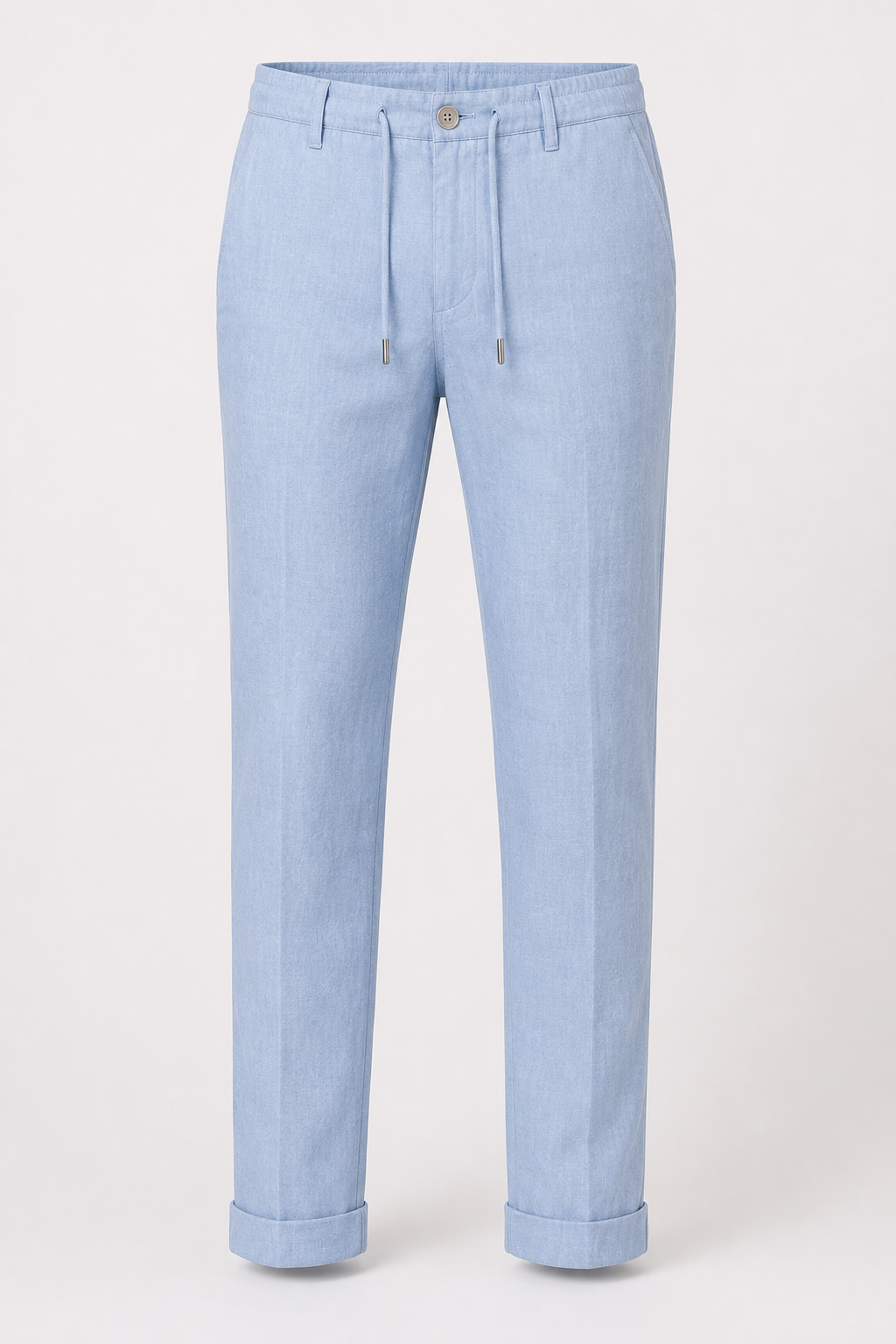 Light Blue Tailored Linen Trousers | FRAUNTCH SCHULL